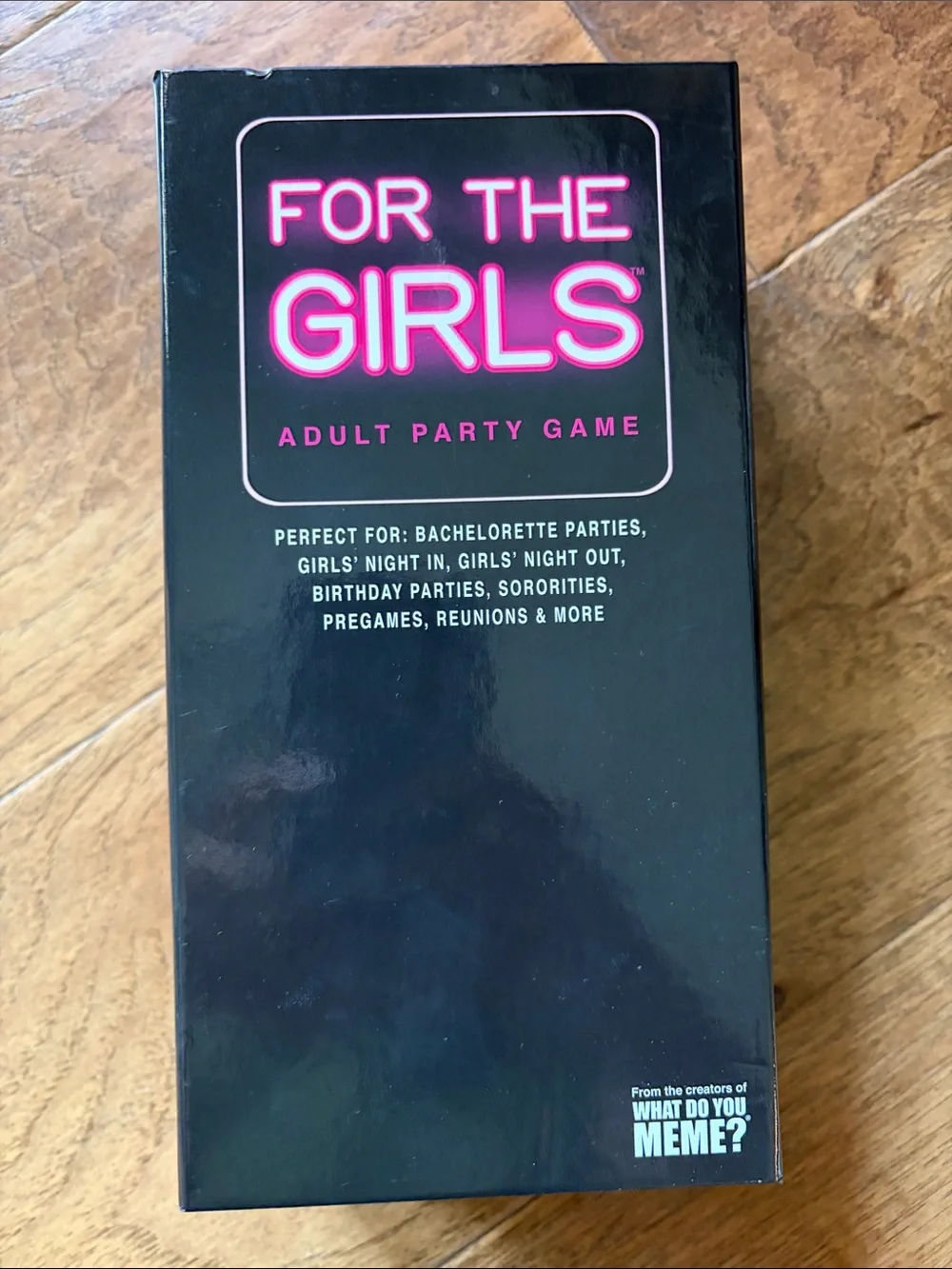 For The Girls Adult Party Game - Black with Pink Accents